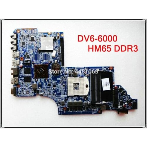 For HP DV6 DV6-6175CA DV6-6000 NOTEBOOK 659998-001 641487-001 659147-001 HPMH-41-AB6200-D00G HM65 LAPTOP MOTHERBOARD full tested