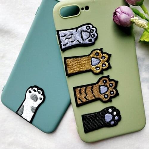 Cat Claw Cartoon Cute Kids Children Iron on Patch Embroidered Badges Stickers on Clothes Applique Patches for Clothing Sewing