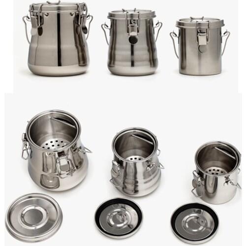 Stainless steel pen-washing bucket sealed portable pen-washing device drying pen holder sketching oil painting art supplies