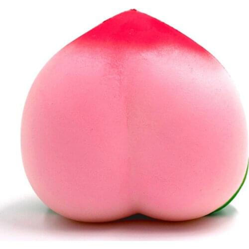 New Fashion Pink Blue Yellow Peach Shaped Squishy Squishies Slow Rising Squeeze Toys Stress Relief Toy Antistress Child Kid Baby