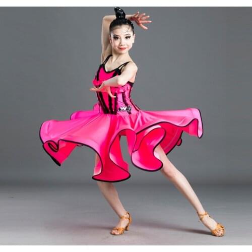 New Girls Latin Dance Dress Salsa/Ballroom/Tango/Chacha Latin Dance Competition Dresses Practice Clothes Stage Outfits SL2837