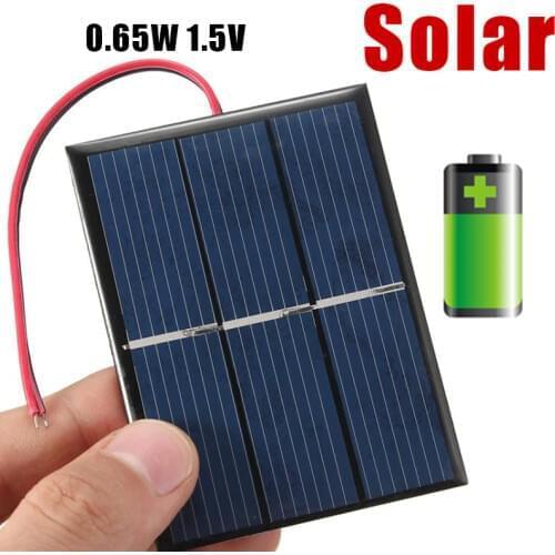 Portable 1.5V 0.2w/0.65w/0.7w Solar Panel Solar Power Panel CellPhone Charger Panel Home Outdoors DIY Module Solar Cells