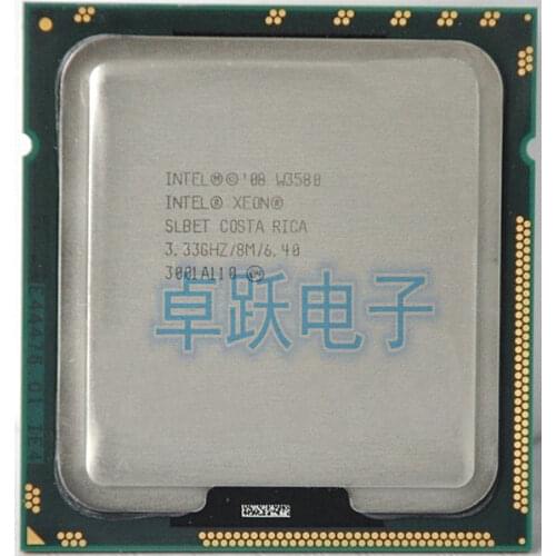 Intel Xeon W3580 w3580 CPU processor /3.33GHz / LGA1366/8MB L3 Cache/Quad-Core/ server CPU