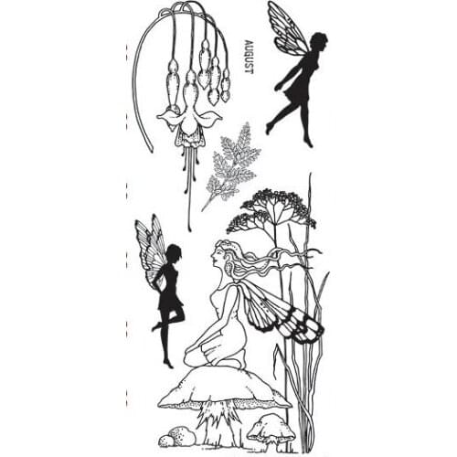 Fairy Transparent Clear Silicone Rubber Stamp Seal DIY Scrapbooking photo Album A0734