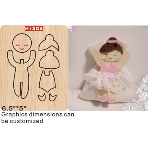 Ballet doll cutting dies 2019 die cut & wooden dies Suitable for common die cutting machines on the marke
