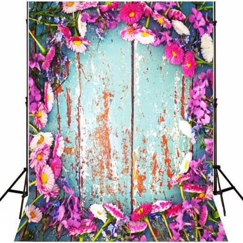 Pink flower arch photo background backdrop for baby shower vintage wooden board photography background newborn photographic prop