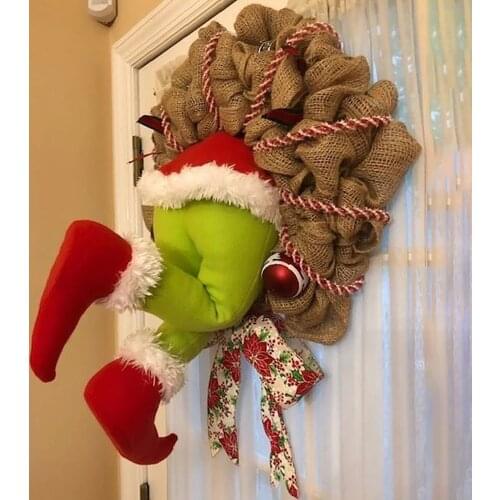 How the Christmas thief Stole Christmas Decorations Stuffed Legs For Christmas Tree For Home Ornament Plush Legs Decor Xmas Gift