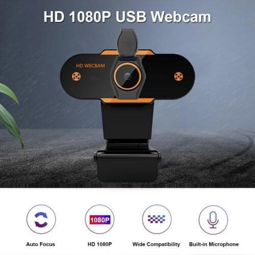 1080P HD Set Computer PC Webcam with Microphone Online USB 2.0 Web Camera Video for Household Computer Accessories