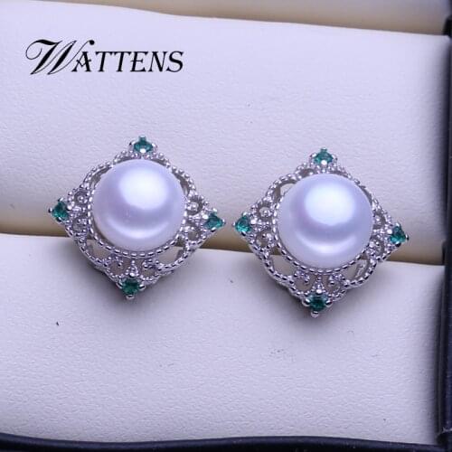 Серьги с жемчугом WATTENS China At AliExpress