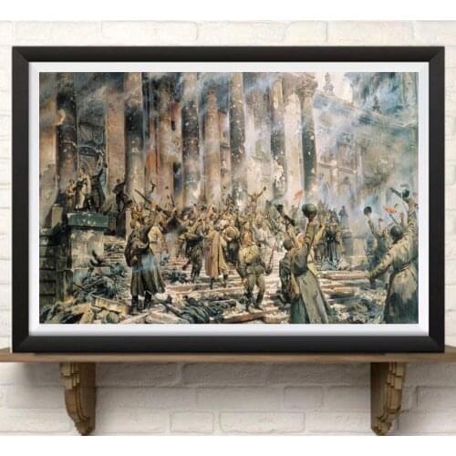 WW1 WW2 Russia Soviet CCCP USSR Patriotic War Retro Vintage Kraft Poster Decorative Wall Sticker Canvas Painting Home Decor Gift