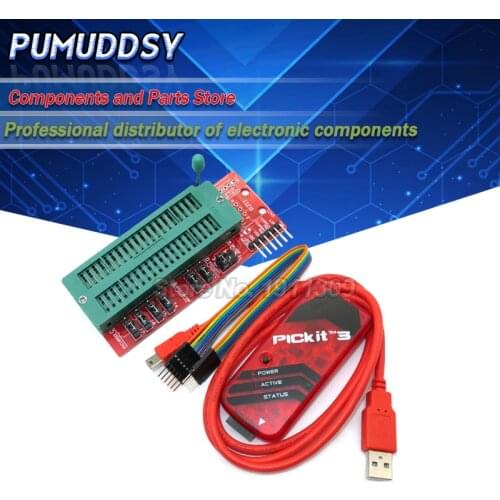 1set PIC ICD2 PICKit 2 PICKIT 3 PICKIT 3.5 PICKIT3 Programmer + Programming Adapter Universal Programmer Seat