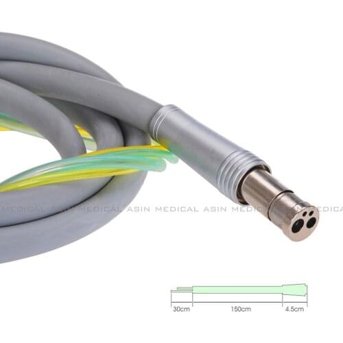 2 pcsx Silicone Dental High Speed Turbina Handpiece Tubing Hose Tube Connector 4 Hole Midwest