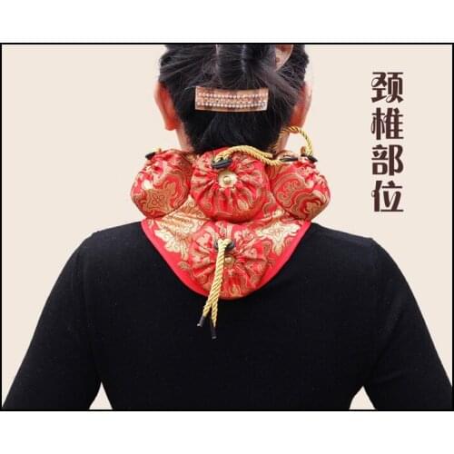 4pcs Thicken copper warm moxa moxibustion box cervical massage leg massage portable acupuncture moxibustion box improve myopia