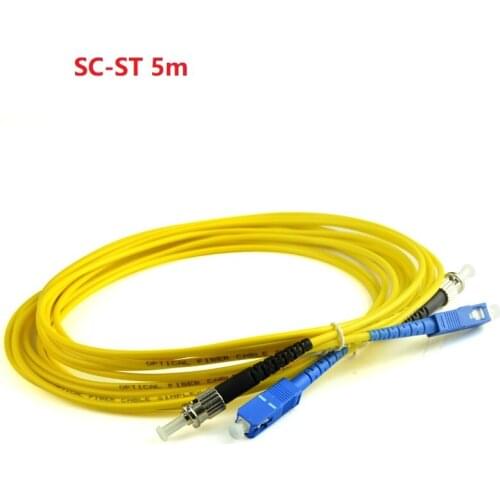 5m SC-ST Duplex Single Mode Fibre Patch Cord Fiber Cable Jumper