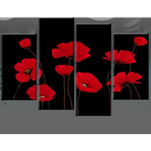 Flower 5d diy diamond painting red calla lily full square drill 3d diamond embroidery decorative artwork