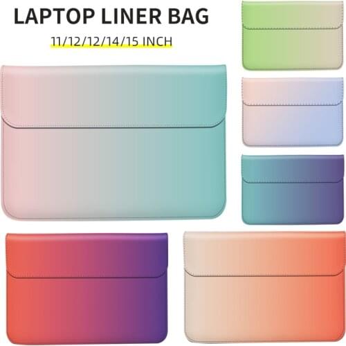 Cute Anti-Scratch PU Laptop Case Magnetic Closure Notebook Liner Sleever Bag Compatible with Dell Hp Macbook ASUS Matebook