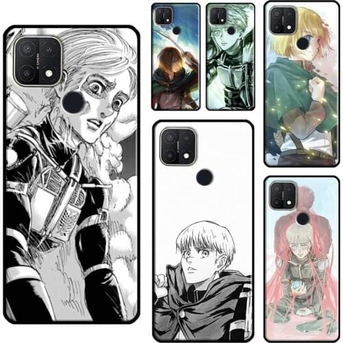 Armin Arlert Attack on Titan For OPPO A15 A91 A83 A1K A3S A5S A5 A9 A31 A53 2020 A52 A72 Reno 4 Pro 2 Z F7 Phone Case
