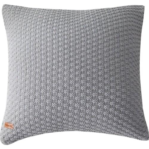 Nordic Style Sofa Decorative Cushion Knitted Acrylic Pillowcase 45cmx45cm Pillow Core Not Included