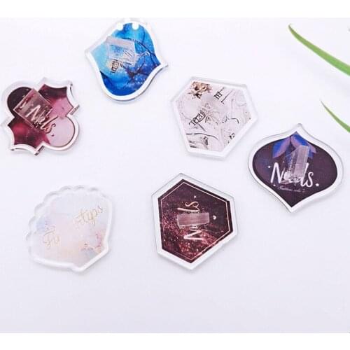Japanese Style Printing Creative Nail Form Blending Nail Practice Nails Support Practice Base Acrylic Seat Nail Art Display