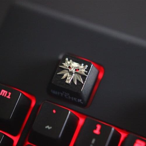 Witcher Keycap for Mechanical Keyboard Keystone 1 pc Zinc Aluminum Alloy Metal R4 Height for MX Switch Customize DIY