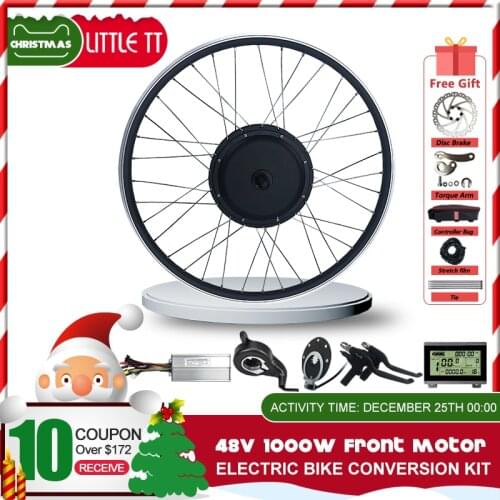 Ebike Conversion Kit 48V 1000W Front BLDC Hub motor Wheel 20-29 inch 700C for Electric Bicycle Conversion Kit