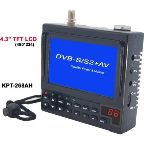KPT-268AH DVB-S2 Satfinder Full HD Digital Satellite TV Receiver Finder Meter MPEG-4 Modulator DVB-S Sat Finder VS KPT 356H