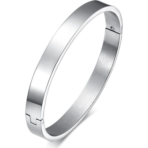 Fashion Women 316L Stainless Steel Bracelet & Bangles Charm Wristband for Women Female Jewelry Gifts