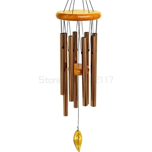8 Tubes Wind Chimes Chapel Musical Windchimes Door Wall Window Hanging Home Decor Balcony Ornaments Garden Wind Chimes