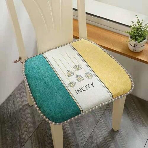 Nordic Decorative chair pads And cushions Cover For Wooden Kitchen Chair Seat Cushions Washable Chair Cushions For Dining Chairs