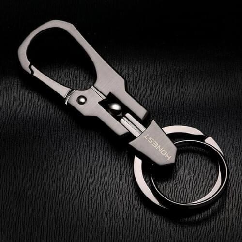 Honest - New 2018 Brand Creative Luxury Men Key chain Keychain Key holder Ring for Men Novelty Trinket Zinc Alloy High Quality