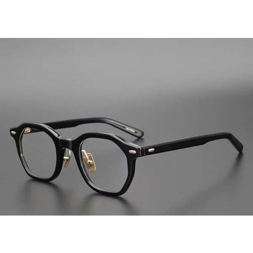 Personalized Multi Border High Quality Acetate Glasses Frame Men Rivet Decoration Myopia Reading Computer Eyeglasses Women