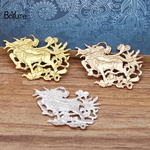 BoYuTe Factory Wholesale (10 Pieces/Lot) 29*118MM Metal Alloy Dragon Horse Hand Made Materials DIY Jewelry Accessories