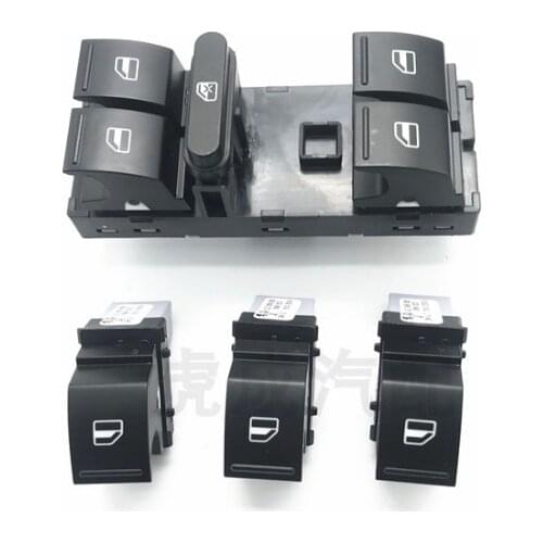 For Skoda Fabia Glass Lifter Switch Assembly Left Front Door Rear Right Window Power Button 2007-10