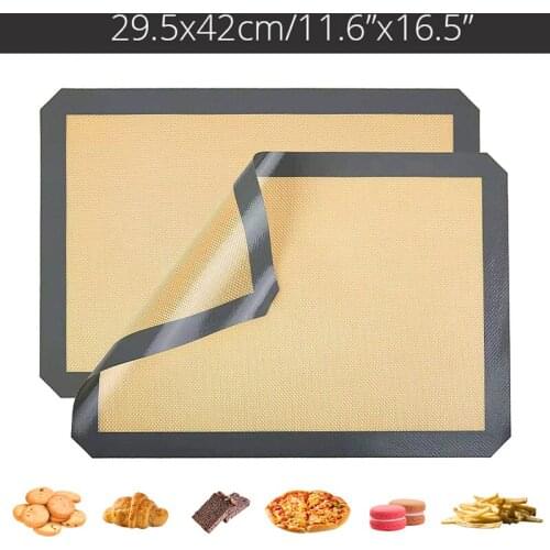 Non-Stick Silicone Baking Mat Cookie Pad Heat Resistant Rolling Dough Mat Macaroon Fondant Pastry Oven Baking Sheet For Kitchen