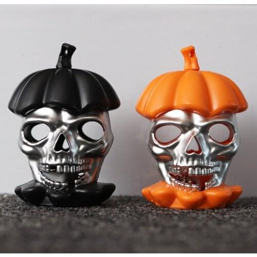 LED Halloween colorful night light pumpkin lantern DIY hanging scary Halloween candle light decoration props scary skull lamp
