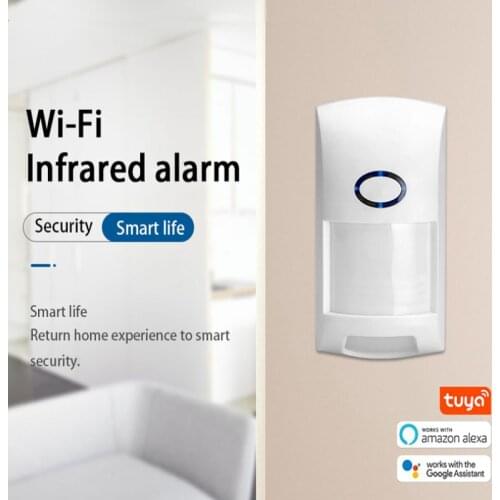 Tuya Home Smart WIFI Infrared Motion Sensor Human Body Remote Sensing Alarm Is Compatible With Alexa Google Home