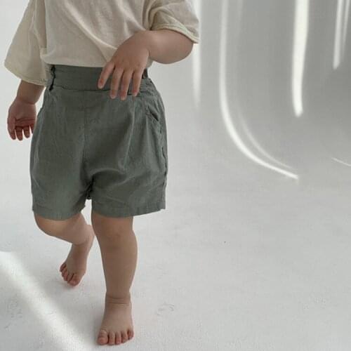 Tide Fan Individuality Festival Workwear Style Childrens Shorts 23D224