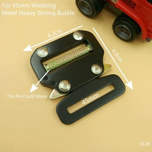 Safety Military Buckle 4Pcs Quick Side Release Metal Buckle For 45mm Webbing DIY Outdoor Sport Tactical Belts Sewing Accessories