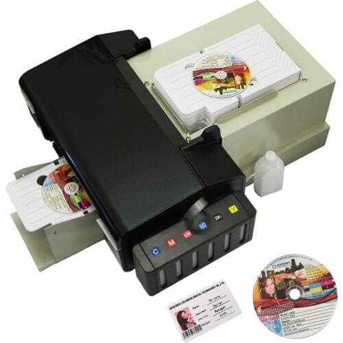 For EPSON L800 High speed CD Automatic Printer PVC ID Card Printers Export Version with 51pcs PVC tray for PVC Card