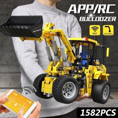 MOULD KING 13122S 13122 High-Tech Car Toys The APP RC MOC-0836 Bulldozer Model 20006 Building Blocks Bricks Kids Christmas Gifts
