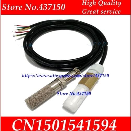 High Precision SHT30 Temperature and Humidity Sensor Probe Water-proof, Dew-proof, Dust-proof, High Temperature 1m cable length