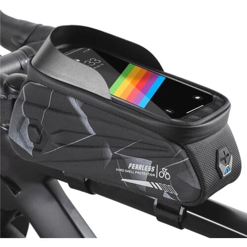 WEST BIKING 6.0-7.2 Inch Bicycle Bag Phone Bag Waterproof Front Frame Cycling Bag Sensitive Touch Screen MTB Bike Accessories