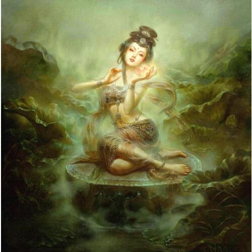 100%Handmade Art Oil painting Henry Scott Tuke - Nude strong young man after bathing by beach