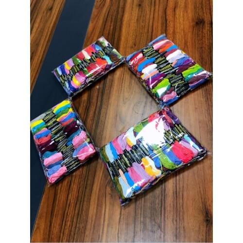 100 pcs Anchor Similar DMC embroidery floss Cross Stitch Cotton Embroidery Thread Floss Sewing Skeins Craft oneroom