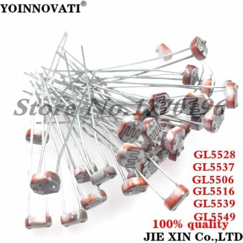 1000PCS LDR Photo Light Sensitive Resistor Photoelectric Photoresistor 5528 GL5528 5537 5506 5516 5539 5549 For Arduino