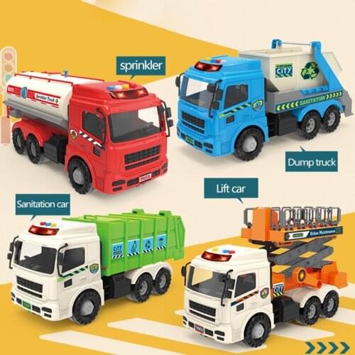 2021 New Urban Fleet Of Large Toy Car Simulation Garbage Maintenance Sprinkle