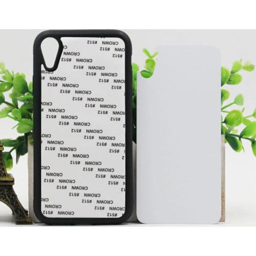 2021 Sublimation Blank phone cover rubber TPU printing case for iphone XR 7 8 11 12 mini pro xs xs max with Aluminum inserts