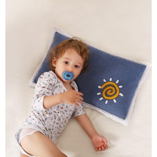 30x50cm 100% Washable Buckwheat Pillow Orthopedic Neck Pillows Cotton Embroidered Washable Cover Kids Children Sleeping Pillow