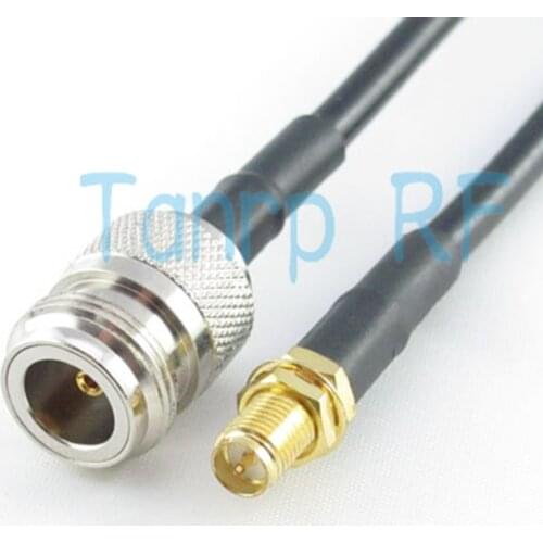 Freeshipping! 6feet RF Pigtail coaxial jumper cable N female jack to RP-SMA female jack 200CM RG58 Wholesale