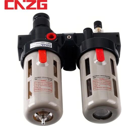 BFC-2000 3000 4000 1/4 3/8 1/2 Air Filter Pressure Regulator Valve LubricatorPneumatic Compressor Oil Water Separtor BFC2000